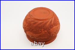 Yixing Clay Chinese Carved Dragon Vessel Pot