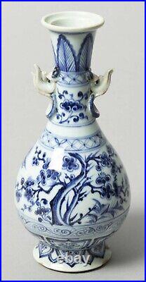 Yuan Style Blue On White Chinese Vessel with Dragons WOW